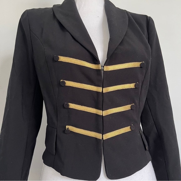 Vintage forever 21 black military style jacket. - Picture 2 of 4